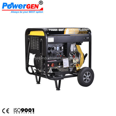 calidad  With 2 operating modes! ! ! 180A Max Diesel Engine 10HP Diesel Generator 5KW Portable Welding Welding Machine BDGW7500E fábrica