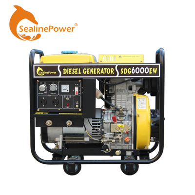 Electric Start SDG6000(E)W Mobile Diesel Welding Generator