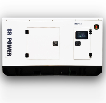 60HZ 25 KVA Single Phase AC 220V Bushlees Silent Alternator Diesel Engine Generator SDG24KS-1-60